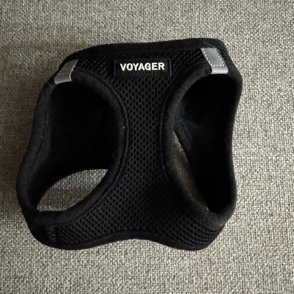 Voyager Black Pet Harness-XXS